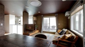 一条工務店建築事例の住宅の内観